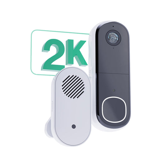 Arlo Essential (Gen.2) Video Doorbell and Chime 2K Security wireless - 1 Doorbell and chime - White - iSTYLE BG