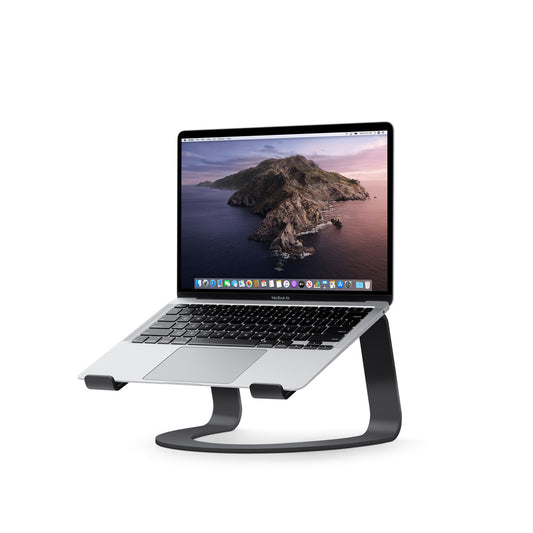 TwelveSouth Curve aluminum stand for MacBook and Notebooks - matt black - iSTYLE BG