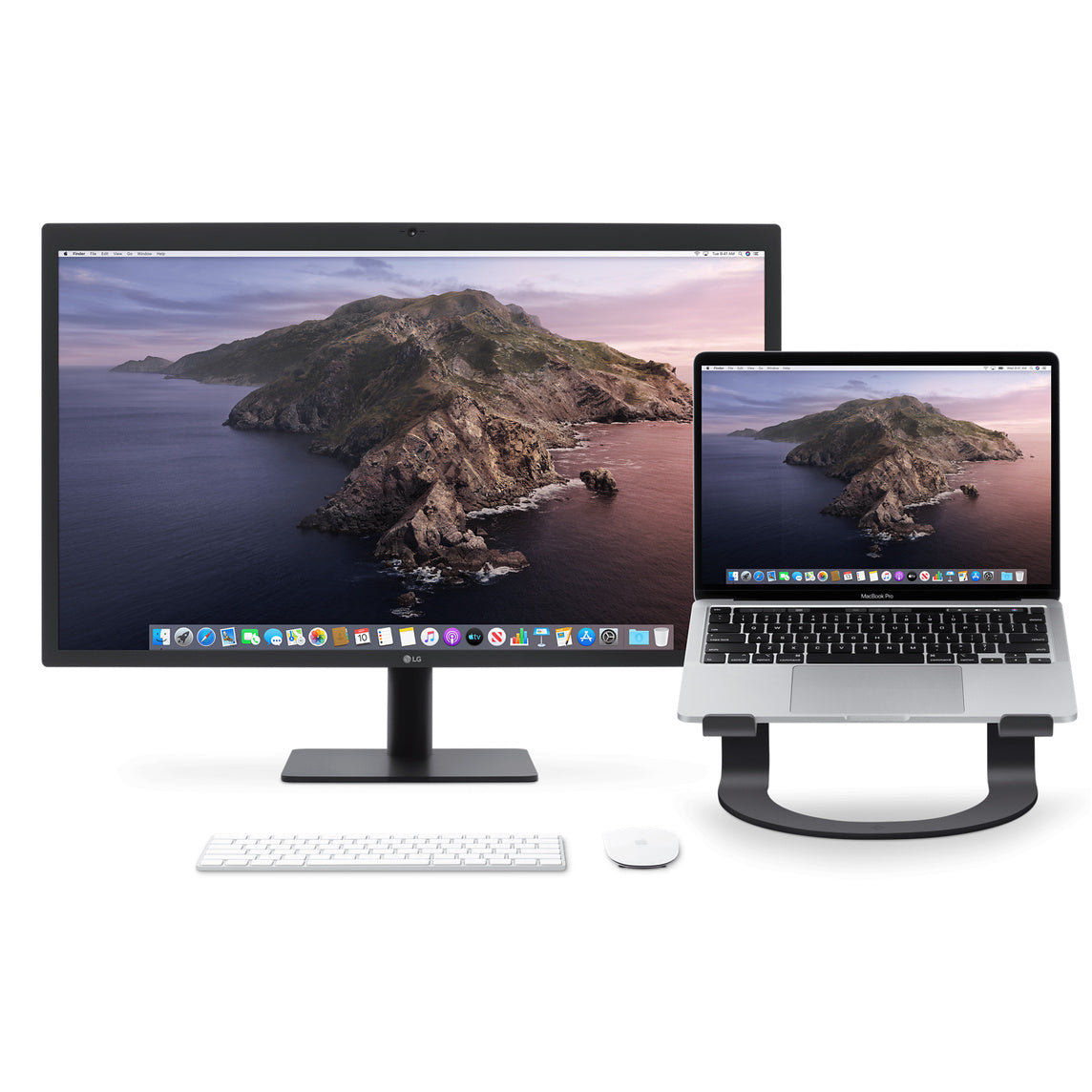 TwelveSouth Curve aluminum stand for MacBook and Notebooks - matt black