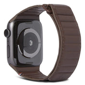 Каишка от Decoded - Leather Magnetic Traction Strap - 45 мм - Chocolate Brown - iSTYLE BG