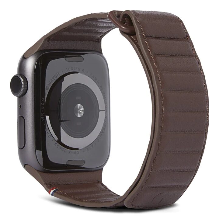Каишка от Decoded - Leather Magnetic Traction Strap - 45 мм - Chocolate Brown - iSTYLE BG