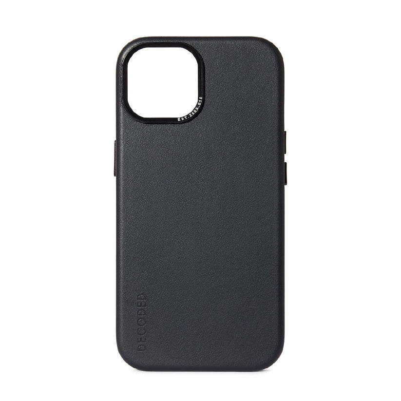 Decoded Leather Backcover for iPhone 15 Plus Black - iSTYLE BG