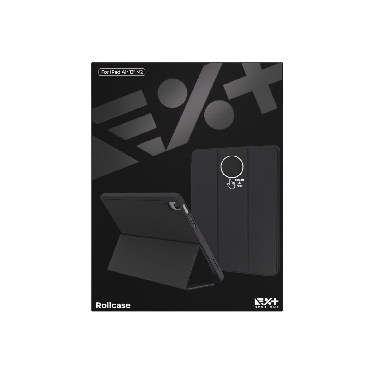 NEXT ONE BLACK ROLLCASE FOR IPAD AIR 13" M2" - iSTYLE BG