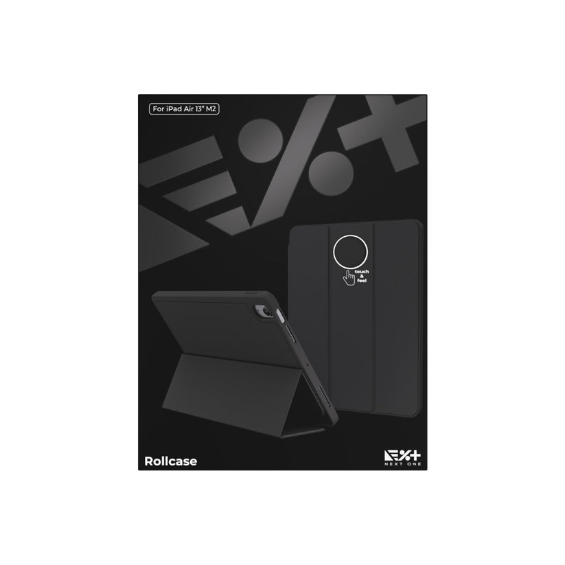 NEXT ONE BLACK ROLLCASE FOR IPAD AIR 13" M2" - iSTYLE BG