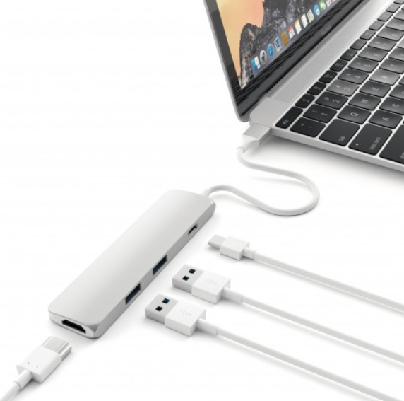 Мултипортов USB-C хъб от Satechi - черен - iSTYLE BG