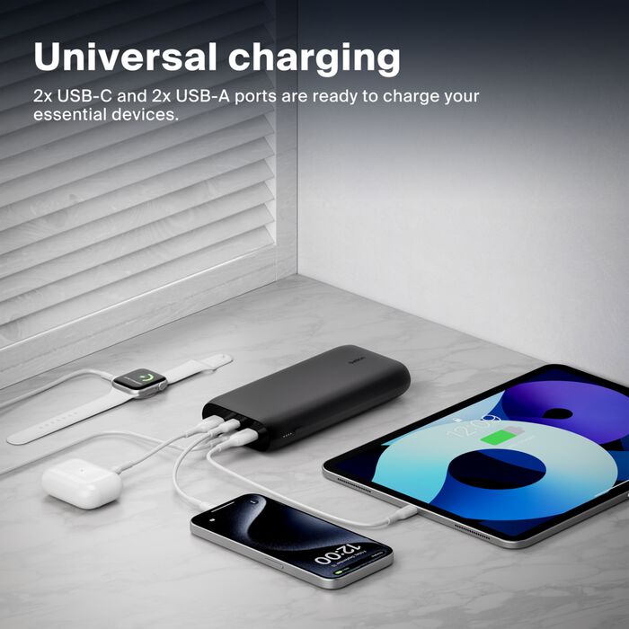 Външна батерия Belkin BOOSTCHARGE 4-Port 27k PD 32w