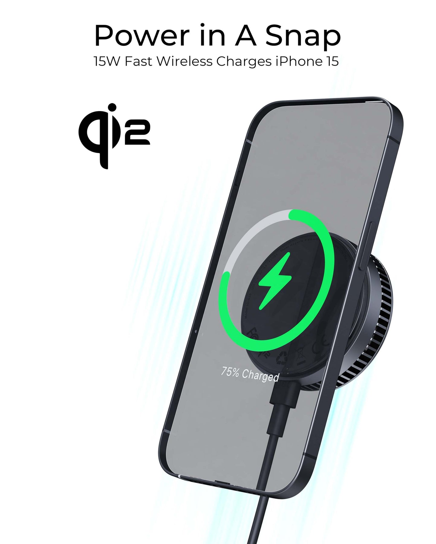 Охлаждащо магнитно бързо зарядно от AUKEY - GameFrost Qi2