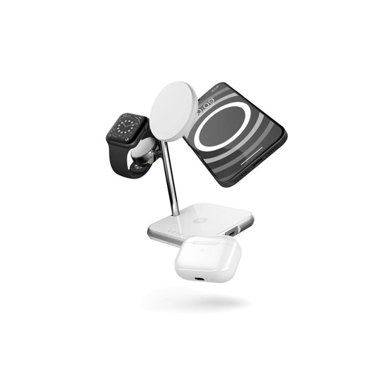ZENS 4-in-1 MagSafe + Watch Wireless Charging Station White - iSTYLE BG