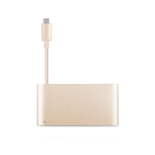 Златист многофункционален мултипортов адаптер USB-C Multiport на Moshi - iSTYLE BG