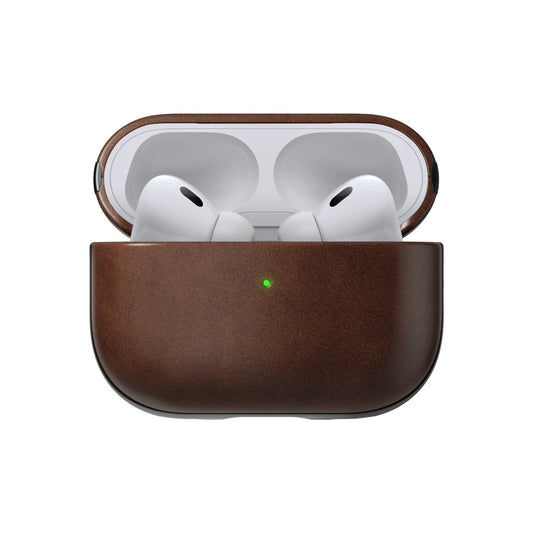 "Nomad Leather case, brown - AirPods Pro 2" - iSTYLE BG