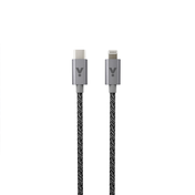 ISTYLE Fabric Braided Cable USB-C to Lightning 1.2m 2020 - space grey - iSTYLE BG