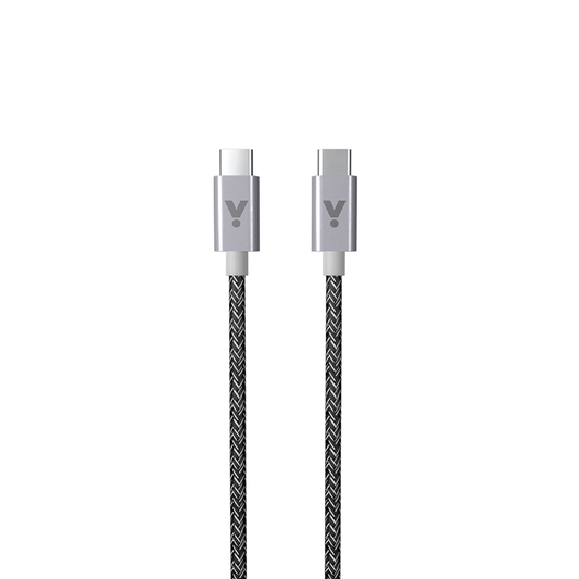 ISTYLE Fabric Braided Cable USB-C to USB-C 1.8m 2020 - space grey