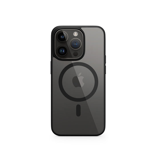 iSTYLE HERO MAGNETIC CASE iPhone 15 Plus - black with alu details - iSTYLE BG