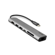 Мултимедиа хъб 8K от iStyle 7в1 с USB-C - space gray - iSTYLE BG