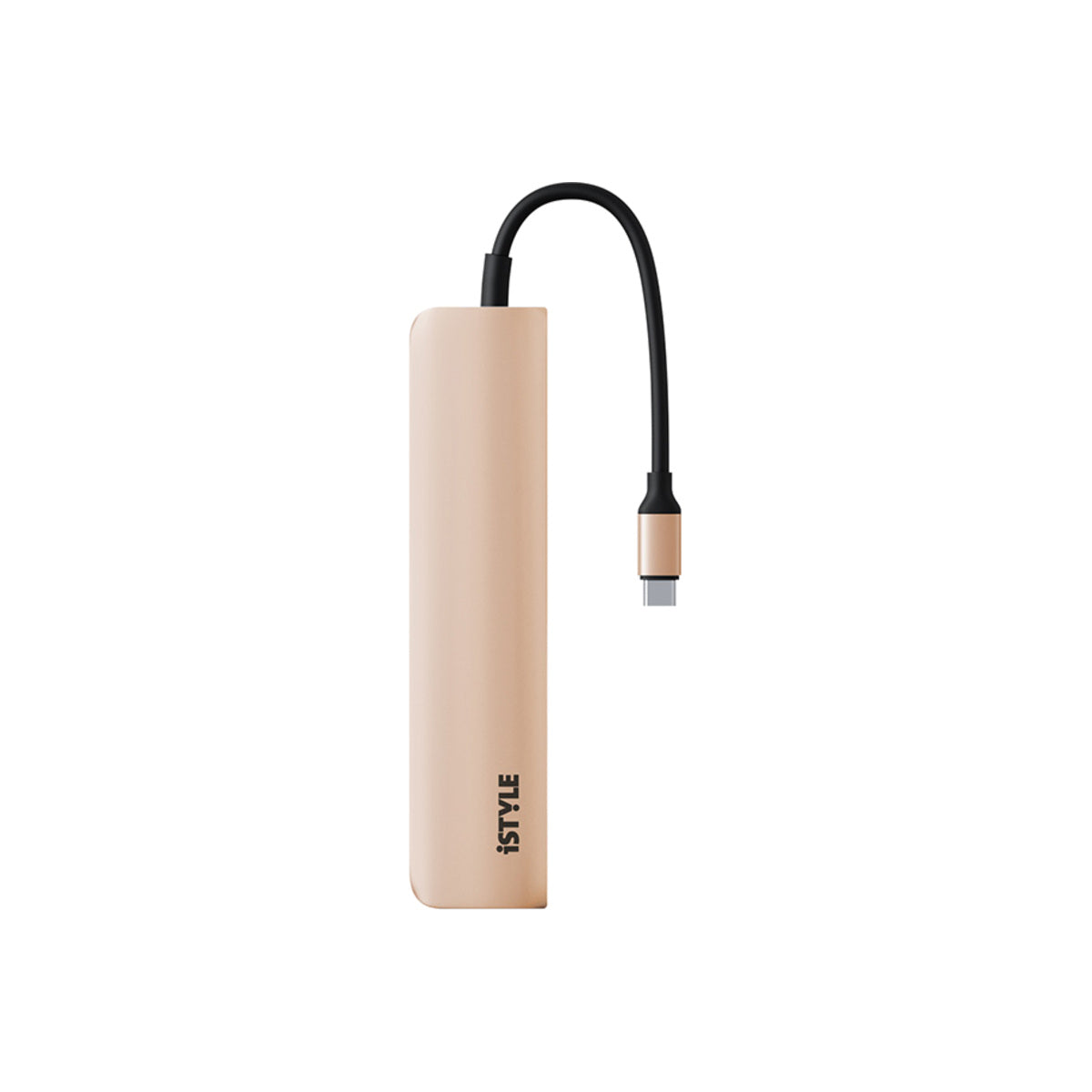 iStyle 6in1 Aluminium Hub 8K with USB-C connector - gold - iSTYLE BG