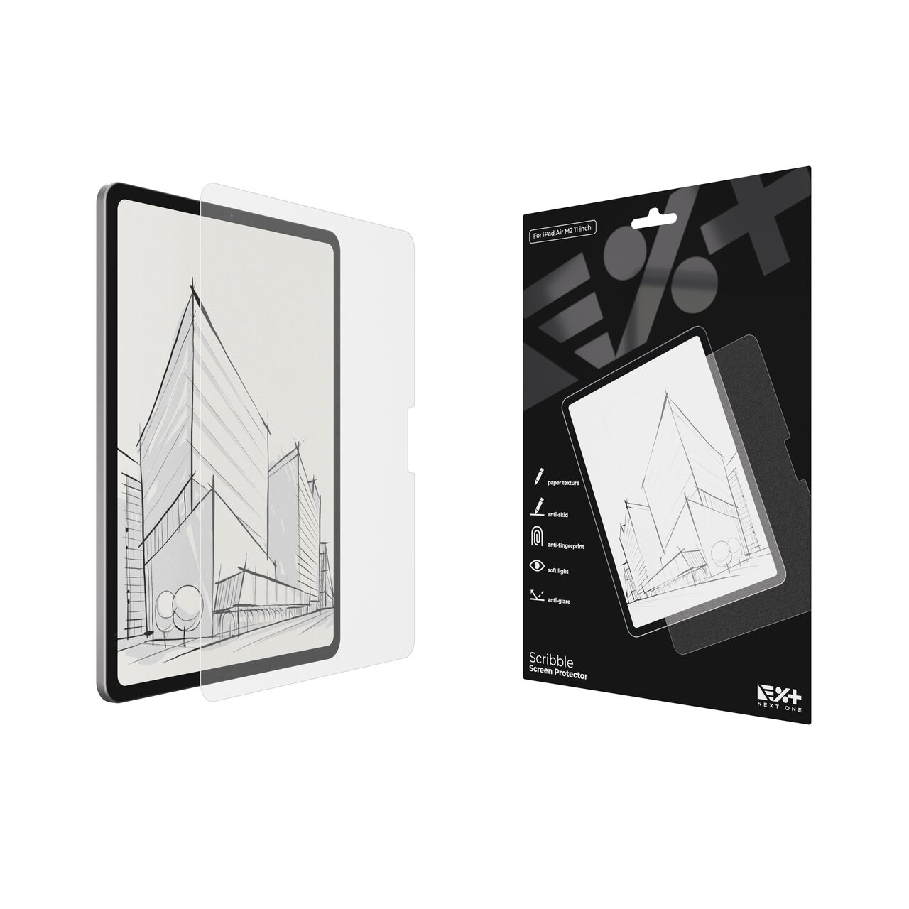 Протектор с усещане за хартия за iPad Air 11" M2 от NEXT ONE - iSTYLE BG