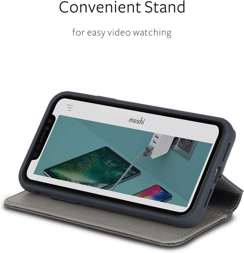 Moshi Overture for iPhone XS Max - Herringbone Gray - iSTYLE BG