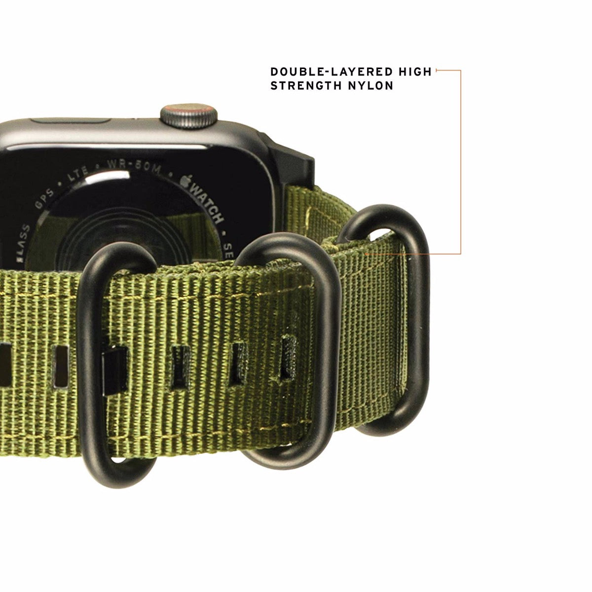 Каишка за Apple Watch от UAG - 44/42 mm Nato зелена - iSTYLE BG