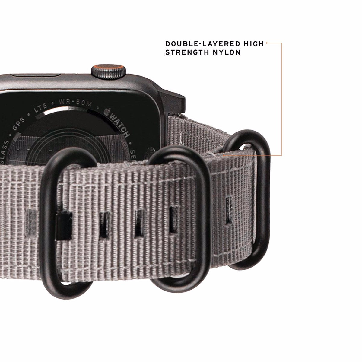 Каишка за Apple Watch от UAG - 44/42 mm Nato сива - iSTYLE BG