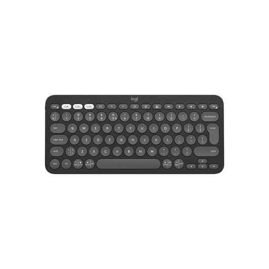 Logitech Pebble Keys 2 Slim, minimalist Bluetooth keyboard with customizable keys - Tonal Graphite - US - iSTYLE.bg
