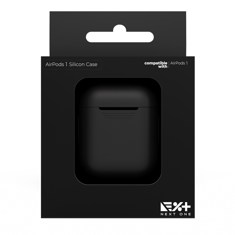 Next One AirPods 1/2 Silicone Case Black - iSTYLE BG