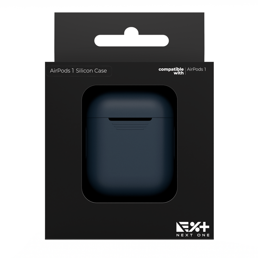 Next One AirPods 1/2 Silicone Case Blue - iSTYLE BG