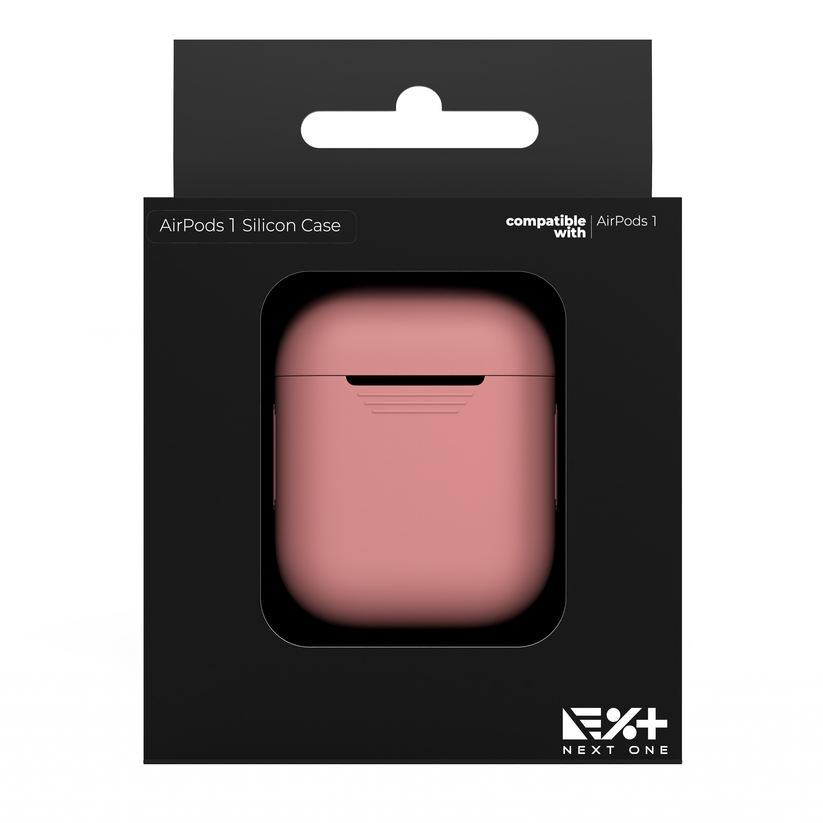 Next One AirPods 1/2 Silicone Case Pink - iSTYLE BG