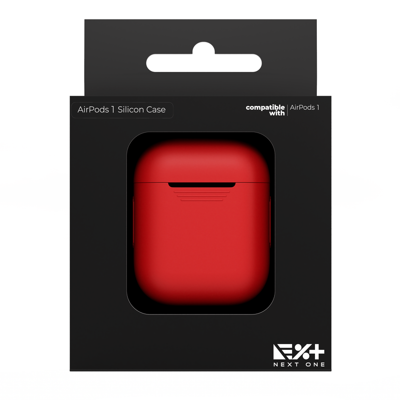 Next One AirPods 1/2 Silicone Case Red - iSTYLE BG