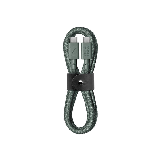 Native Union Belt Cable USB-C to USB-C 1,2m - Slate Green