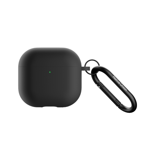 Черен калъф Native Union Active Case за AirPods 4, изглед отпред