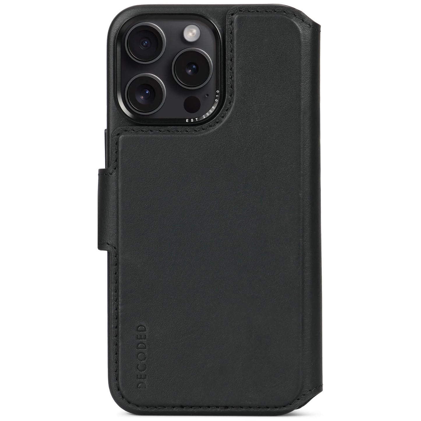 Decoded Leather Detachable Wallet, black - iPhone 15 Pro Max - iSTYLE BG