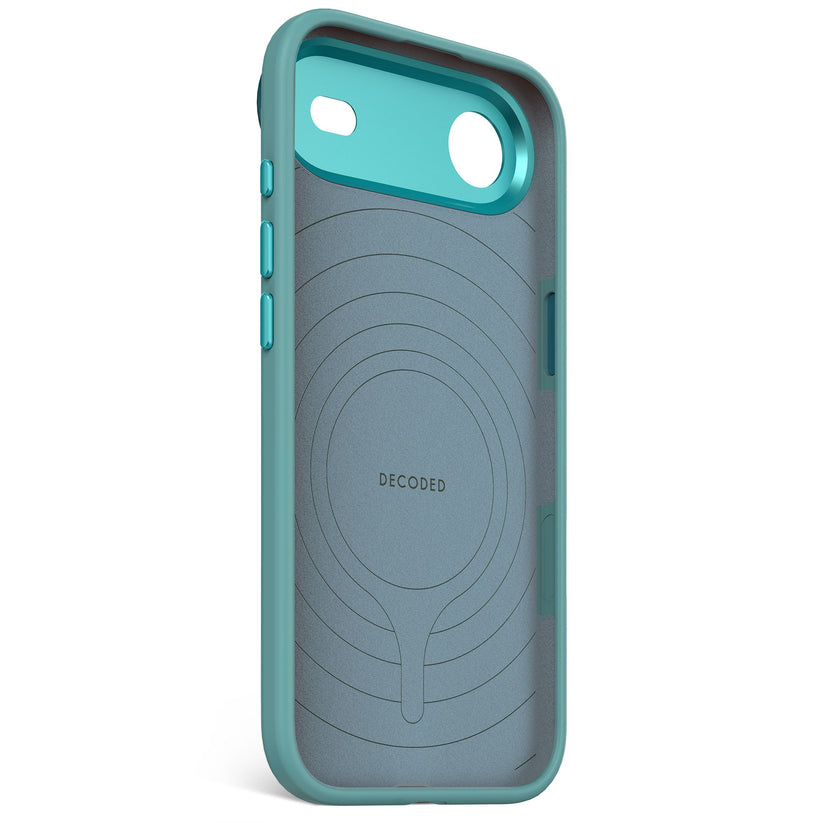DECODED ANTIMICROBIAL SILICONE BACKCOVER FOR IPHONE AIR - RETRO BLUE - iSTYLE BG