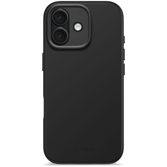 DECODED ANTIMICROBIAL SILICONE BACKCOVER FOR IPHONE 17 - PHANTOM BLACK - iSTYLE BG