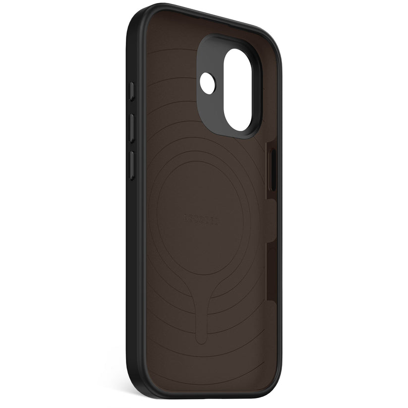 DECODED ANTIMICROBIAL SILICONE BACKCOVER FOR IPHONE 17 - PHANTOM BLACK - iSTYLE BG