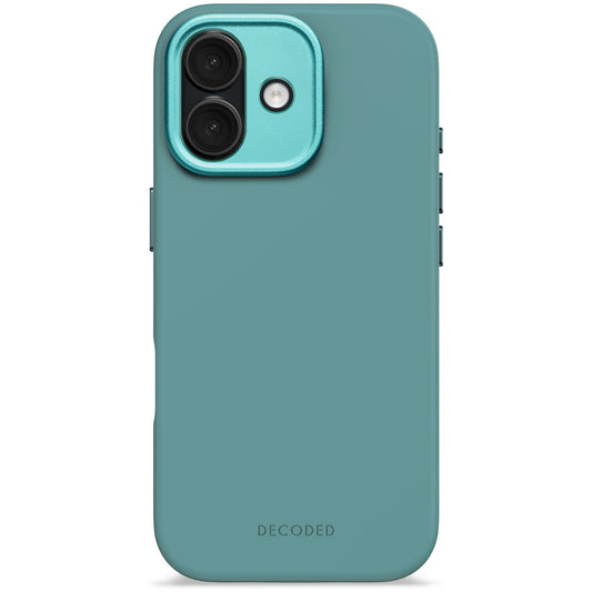 DECODED ANTIMICROBIAL SILICONE BACKCOVER FOR IPHONE 17 - RETRO BLUE - iSTYLE BG