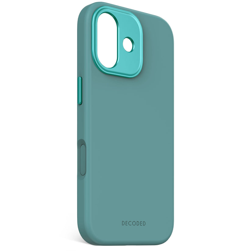 DECODED ANTIMICROBIAL SILICONE BACKCOVER FOR IPHONE 17 - RETRO BLUE - iSTYLE BG