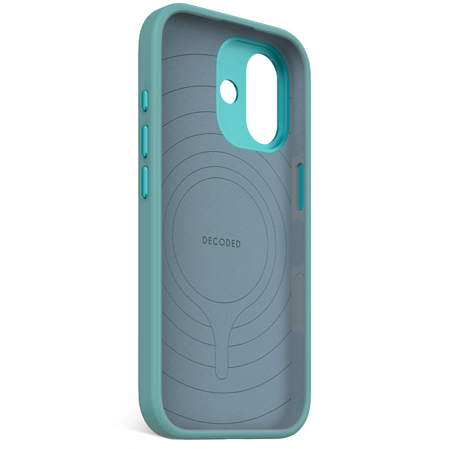 DECODED ANTIMICROBIAL SILICONE BACKCOVER FOR IPHONE 17 - RETRO BLUE - iSTYLE BG