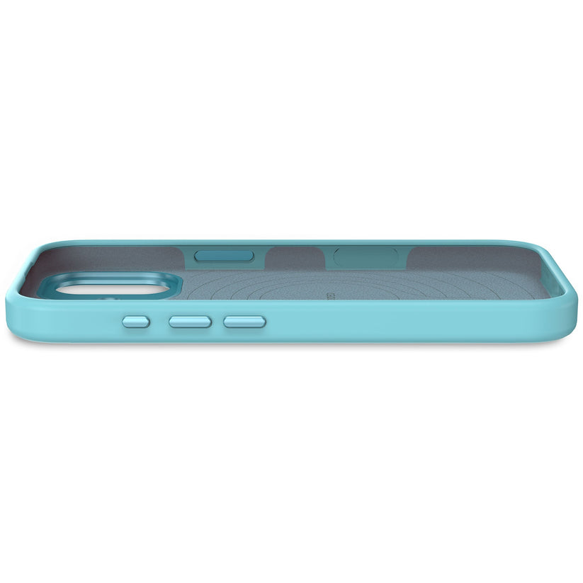 DECODED ANTIMICROBIAL SILICONE BACKCOVER FOR IPHONE 17 - RETRO BLUE - iSTYLE BG