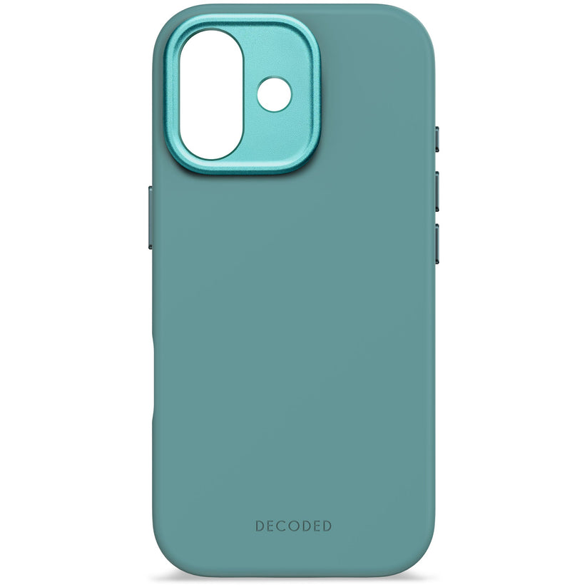 DECODED ANTIMICROBIAL SILICONE BACKCOVER FOR IPHONE 17 - RETRO BLUE - iSTYLE BG