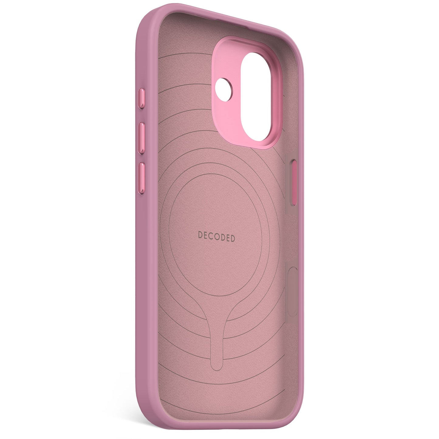 DECODED ANTIMICROBIAL SILICONE BACKCOVER FOR IPHONE 17 - ROSETTE - iSTYLE BG