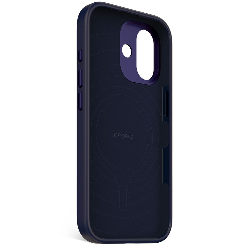 DECODED ANTIMICROBIAL SILICONE BACKCOVER FOR IPHONE 17 - TRUE NAVY - iSTYLE BG