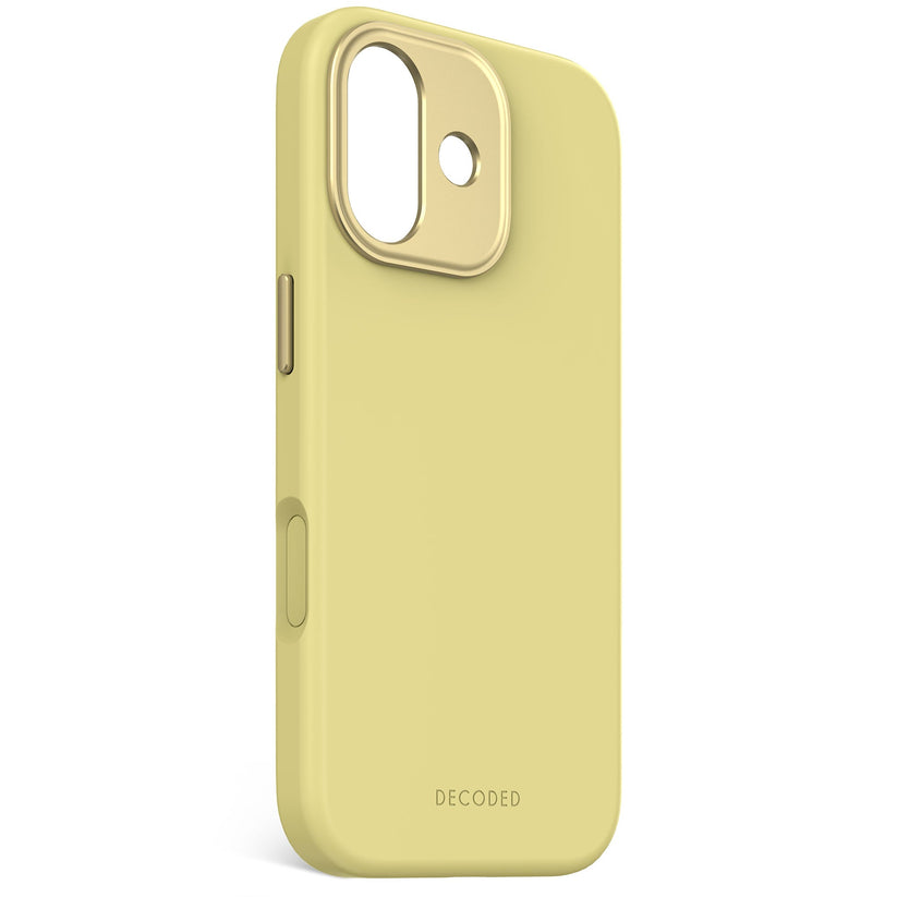 DECODED ANTIMICROBIAL SILICONE BACKCOVER FOR IPHONE 17 - YUMA YELLOW - iSTYLE BG