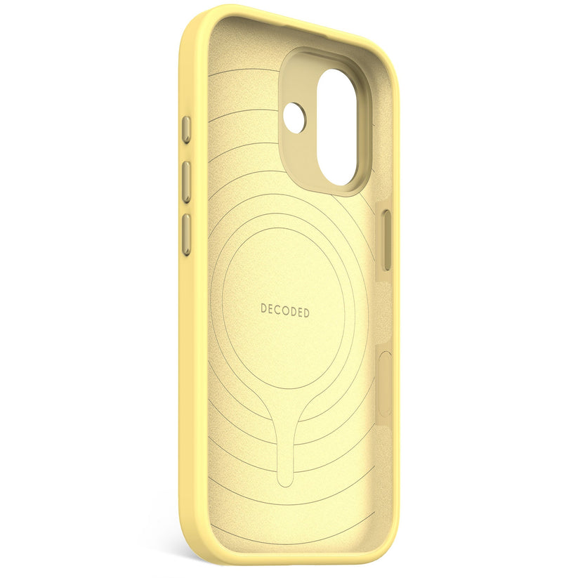 DECODED ANTIMICROBIAL SILICONE BACKCOVER FOR IPHONE 17 - YUMA YELLOW - iSTYLE BG