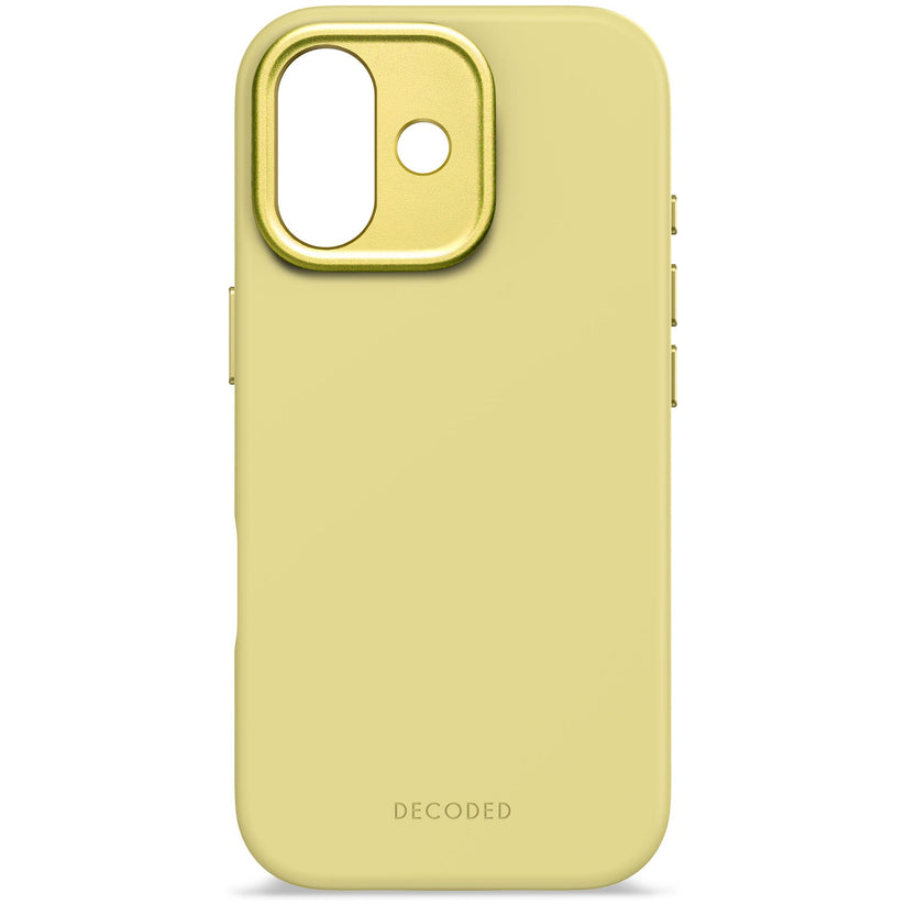 DECODED ANTIMICROBIAL SILICONE BACKCOVER FOR IPHONE 17 - YUMA YELLOW - iSTYLE BG