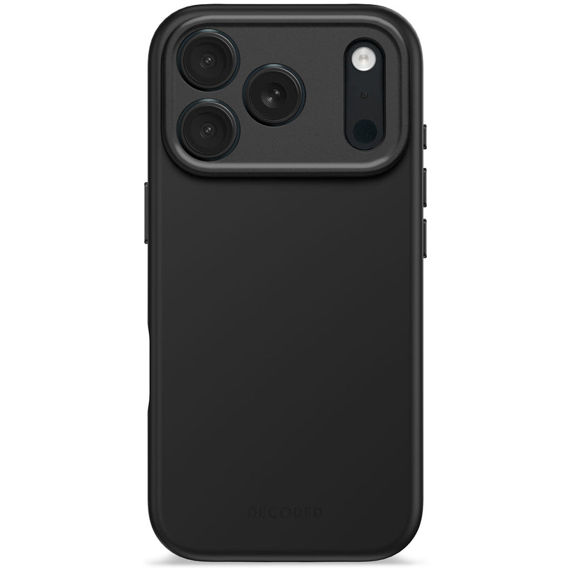DECODED ANTIMICROBIAL SILICONE BACKCOVER FOR IPHONE 17 PRO - PHANTOM BLACK - iSTYLE BG