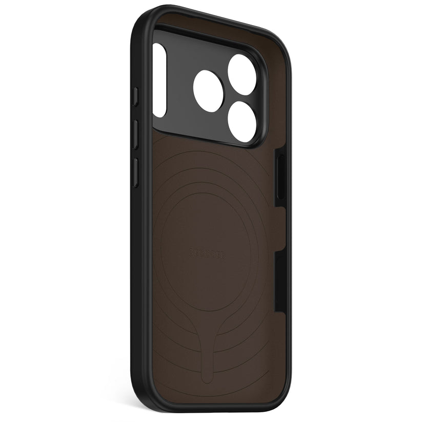 DECODED ANTIMICROBIAL SILICONE BACKCOVER FOR IPHONE 17 PRO - PHANTOM BLACK - iSTYLE BG