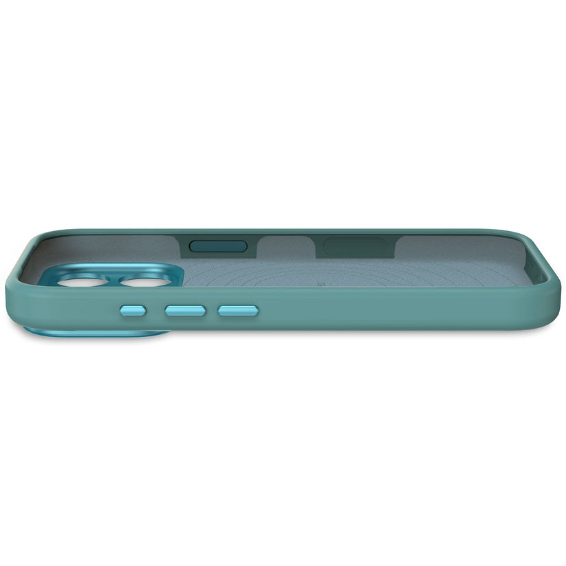 DECODED ANTIMICROBIAL SILICONE BACKCOVER FOR IPHONE 17 PRO - RETRO BLUE - iSTYLE BG