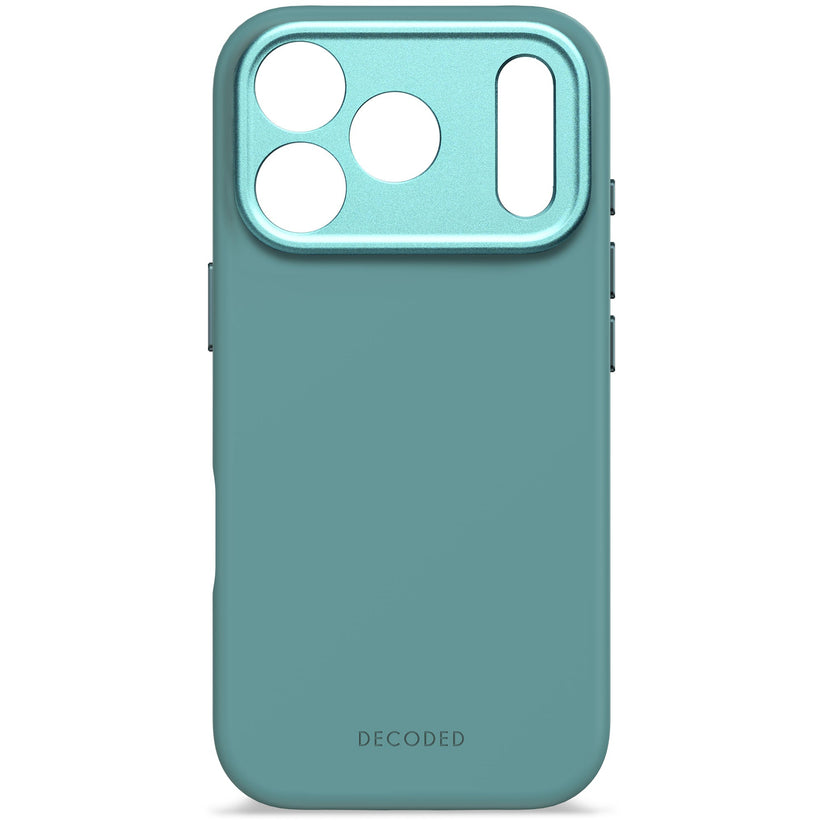 DECODED ANTIMICROBIAL SILICONE BACKCOVER FOR IPHONE 17 PRO - RETRO BLUE - iSTYLE BG