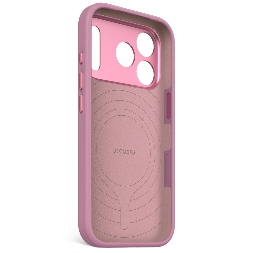 DECODED ANTIMICROBIAL SILICONE BACKCOVER FOR IPHONE 17 PRO - ROSETTE - iSTYLE BG