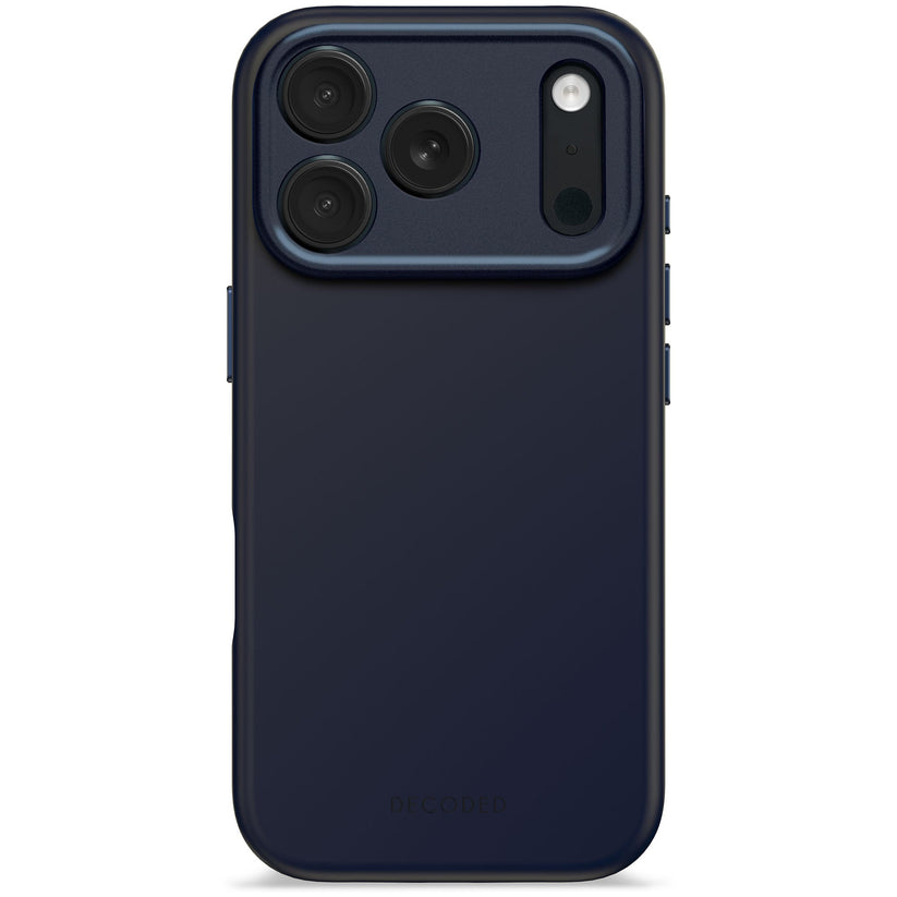 DECODED ANTIMICROBIAL SILICONE BACKCOVER FOR IPHONE 17 PRO - TRUE NAVY - iSTYLE BG